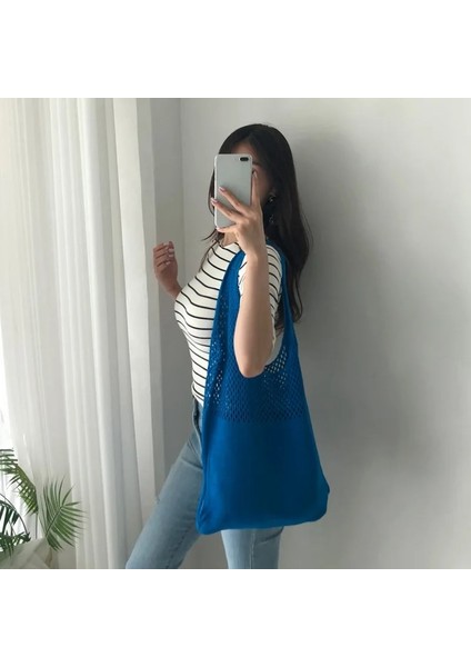 Renk 11 Tarzı Dokuma Bayan Omuz Çantaları Bayanlar Tasarımcı Örme Örgü Çanta Tote Yaz Plaj Partisi Çanta Çantalar Shopper Sac Satchel Kadın (Yurt Dışından) fırsatları