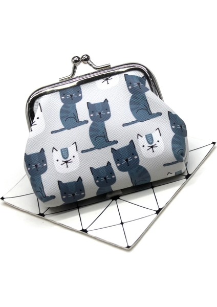 Kedi 5 Tarzı Kadın Mini Cüzdan Bozuk Para Cüzdanları Çocuklar Debriyaj Para Çantaları Kadın Kılıfı Çile Değişim Çanta Sevimli Kız Sıfır Cüzdan Carteir Karikatür Kedi (Yurt Dışından)