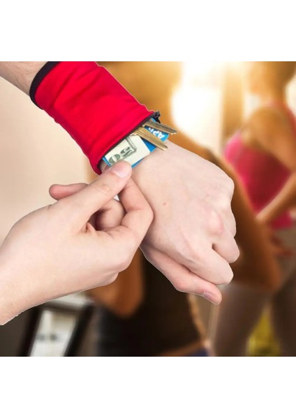 Mavi Stil Çok Fonksiyonlu Koşu Çantaları Bisiklet Cebi Bilek Bandı Cüzdan Güvenli Saklama Cüzdanları Fermuar Bilek Bilek Sargısı Spor Kayışı (Yurt Dışından) fırsatları