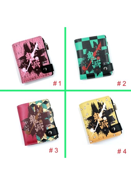 Kırmızı Stil Manga Demon Slayer: Kamado Agatsuma Zenitsu Inosuke Nezuko Yumuşak Düğme Cüzdan Fermuarlı Madeni Para Kartı Çanta (Yurt Dışından) fiyatları