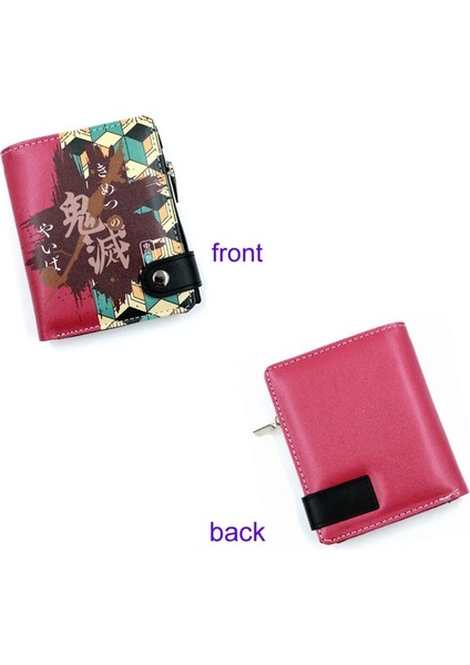 Kırmızı Stil Manga Demon Slayer: Kamado Agatsuma Zenitsu Inosuke Nezuko Yumuşak Düğme Cüzdan Fermuarlı Madeni Para Kartı Çanta (Yurt Dışından) indirimleri