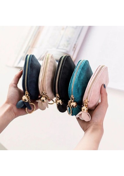 Yeşil Stil Moda Bayanlar Pu Deri Mini Cüzdan Kart Anahtarlık Zip Bozuk Para Cüzdanı Çiçek Kolye Debriyaj Çanta Küçük Çanta Çanta (Yurt Dışından) modelleri