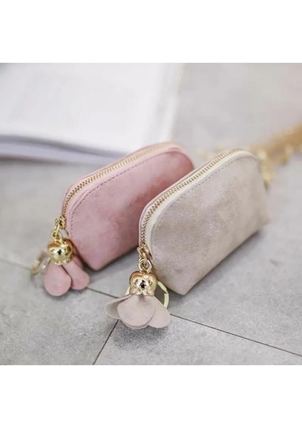 Yeşil Stil Moda Bayanlar Pu Deri Mini Cüzdan Kart Anahtarlık Zip Bozuk Para Cüzdanı Çiçek Kolye Debriyaj Çanta Küçük Çanta Çanta (Yurt Dışından) fırsatları