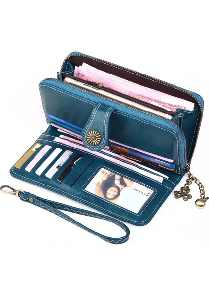 Turuncu Tarzı Deri Kadın Cüzdanları Moda Uzun Fermuarlı Kadın Cüzdanı Kadın Çantaları Para Madeni Para Tutacağı Kadın Çanta Fermuarlı Kadın Uzun Çanta (Yurt Dışından) fiyatları