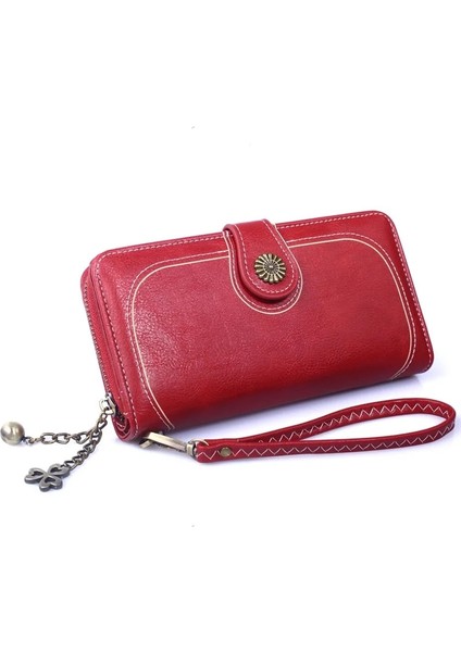 Turuncu Tarzı Deri Kadın Cüzdanları Moda Uzun Fermuarlı Kadın Cüzdanı Kadın Çantaları Para Madeni Para Tutacağı Kadın Çanta Fermuarlı Kadın Uzun Çanta (Yurt Dışından) indirimleri