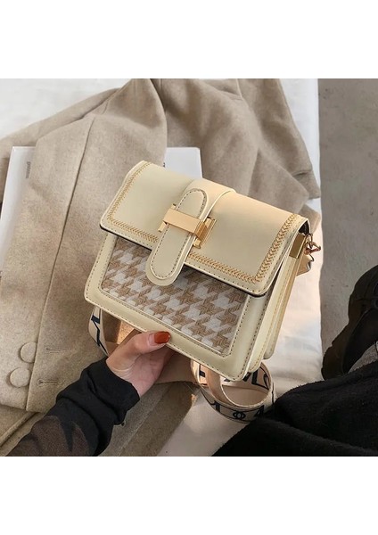 Siyah Stil 18CMX15CMX8CM Kadınlar Için Omuz Çantası Crossbody Çanta Lüks Kadın Çanta Çanta Retro Çanta Tüm Maç Geniş Omuz Askısı Moda Yeni Pu Deri (Yurt Dışından)