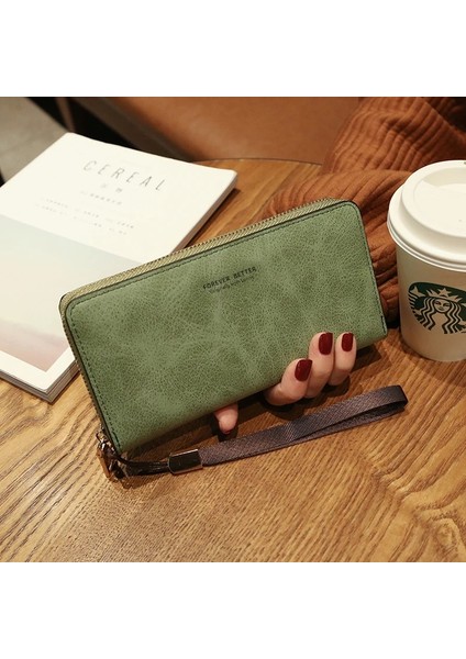 Gri W15831 Stili Yeni Şık Tasarımcı Bileklik Kadın Cüzdanı Birçok Bölüm Debriyaj Cüzdan Kadın Uzun Büyük Kart Çanta Bayan Çanta (Yurt Dışından) modelleri