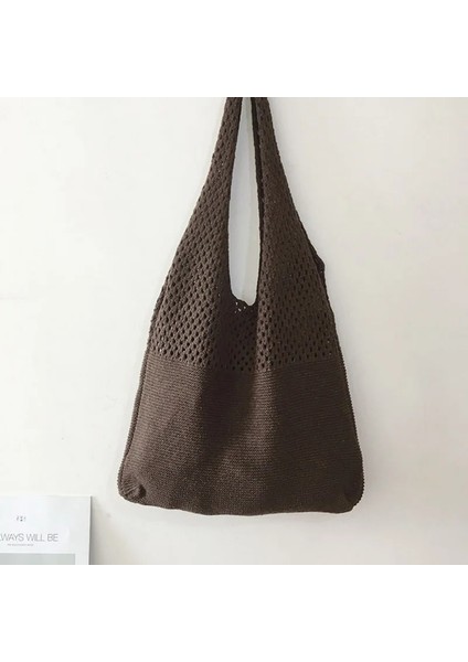 Renk 6 Tarzı Dokuma Bayan Omuz Çantaları Bayanlar Tasarımcı Örme Örgü Çanta Tote Yaz Plaj Partisi Çanta Çantalar Shopper Sac Satchel Kadın (Yurt Dışından)