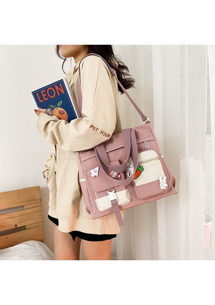 Pembe Tarzı 2021 Kadınlar Için Tasarımcı Naylon Çanta Çanta Li Çift Kalınlık Omuz Çantaları Shopper Tote Çanta Kız Kadın Crossbody Çanta (Yurt Dışından) fiyatları