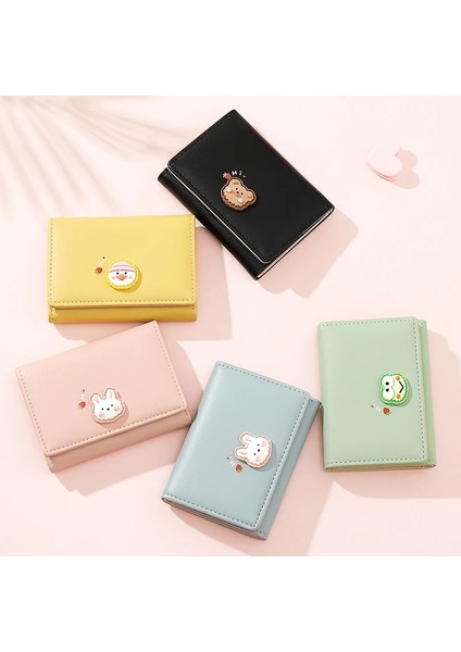 Siyah Stil Animai Baskılar Desen Mini Cüzdan Kadınlar Için Yumuşak Pu Deri Kart Sahibinin Çantalar Kadın Yeni Moda Küçük Standart Çanta Cartera (Yurt Dışından) fırsatları