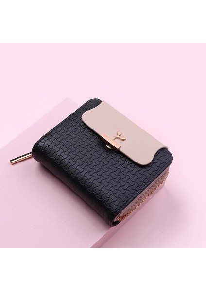 Pembe Tarzı Yeni Moda Yaprak Kadın Cüzdan Fermuar Büyük Kapasiteli Debriyaj Çanta Tasarlanmış Deri Mini Küçük Bozuk Para Cüzdanı Kadın Kart Sahibinin (Yurt Dışından) fırsatları