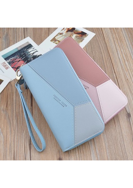 Kısa Pembe Tarzı Geometrik Patchwork Pu Deri Kadın Uzun Fermuar Bilek Çantalar Püskül Tasarım Debriyaj Sonsuza Kadar Genç Cüzdan Kadın Kart Sahibinin (Yurt Dışından) fırsatları