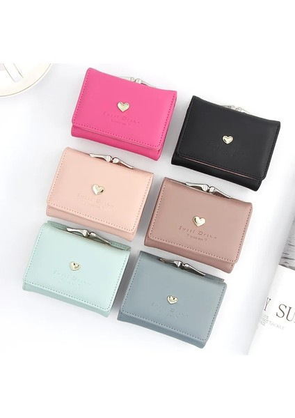 Gri Mor Tarzı Yeni Kadın Cüzdan Kısa Karikatür Sevimli Sıfır Cüzdan Bozuk Para Cüzdanları Çanta Kız Küçük Bayan Cüzdan Kart Sahibi (Yurt Dışından) fiyatları