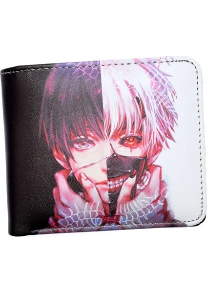 YM121123 Stili Anime Tokyo Ghoul Death Note Erkekler Kadınlar Için Sikke Cebi Para Çantası ile Kısa Cüzdan (Yurt Dışından)