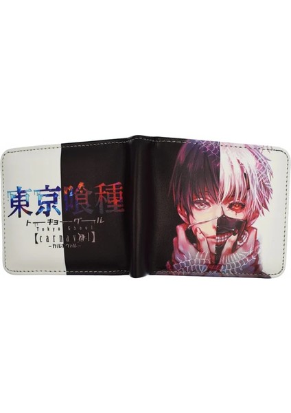 YM121123 Stili Anime Tokyo Ghoul Death Note Erkekler Kadınlar Için Sikke Cebi Para Çantası ile Kısa Cüzdan (Yurt Dışından)