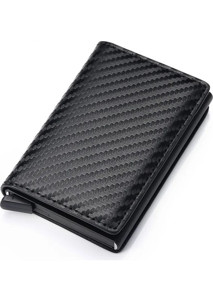 Siyah K9109 Stili Bycobecy Yeni Erkek Cüzdanı Fashioncarbon Fiber Anti Theft Rfid Akıllı Kartlık Cüzdanı Retro Basit Nötr Alüminyum Mini Cüzdan (Yurt Dışından) indirimleri