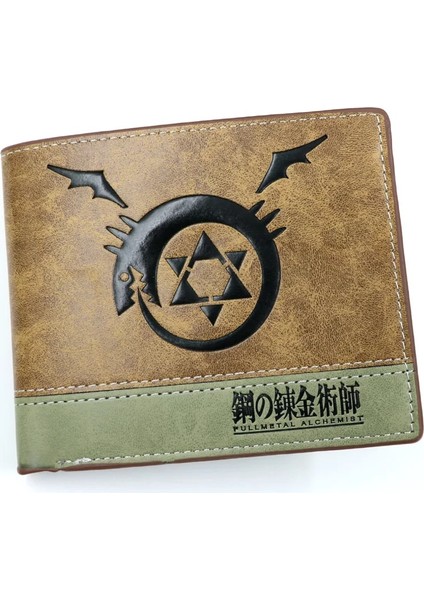 Tam Metal 2 Tarzı Anime Uzumakuden Kurama Cüzdan Kyuubi Madeni Para Cebi Erkek Çanta Kahverengi Billfold (Yurt Dışından)