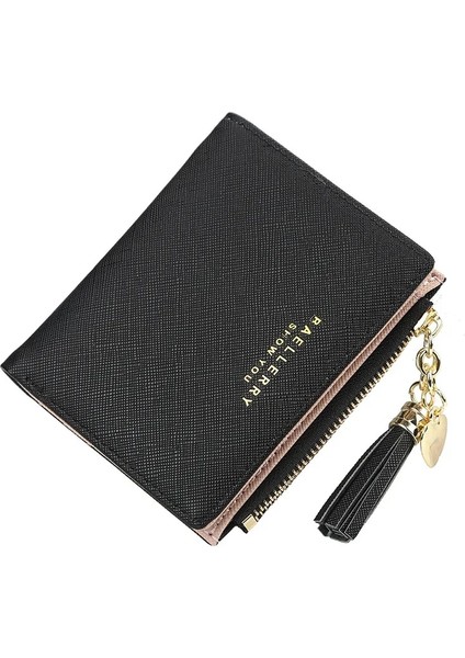 Açık Sarı Stil 2021 Püskül Cüzdan Kadın Uzun Sevimli Cüzdan Deri Püskül Kadın Cüzdan Fermuar Portefeuille Kadın Çanta Debriyaj Cartera Mujer (Yurt Dışından)