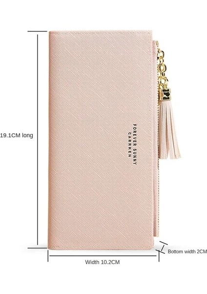 Açık Sarı Stil 2021 Püskül Cüzdan Kadın Uzun Sevimli Cüzdan Deri Püskül Kadın Cüzdan Fermuar Portefeuille Kadın Çanta Debriyaj Cartera Mujer (Yurt Dışından) indirimleri
