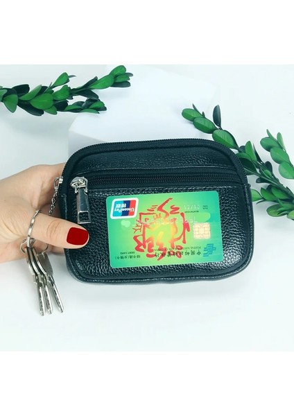 Siyah Stil Kadın Mini Cüzdan Pu Deri Kadın Çanta Kart Sahibinin Bozuk Para Cüzdanı Kısa Cüzdan Küçük Çanta Fermuar Anahtarlık Debriyaj Çanta Cüzdan (Yurt Dışından) fırsatları