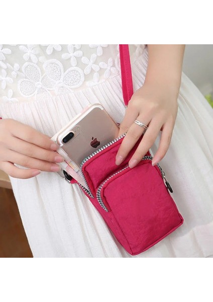 Canlı Mor Tarzı Retro Anahtarlık Küçük Para Çantası Spor Cüzdanı Telefon Çantası Cep Omuz Çantası Kılıfı Kılıf Kemer Çanta Çanta Sikke Cüzdan (Yurt Dışından) fırsatları