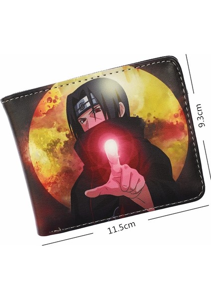 Ymhy 05 Stili Kakashi Sasuke Siyah Yaprak Köyü Konoha Ninja Cüzdan Kısa Cüzdan ile Sikke Cebi Kart Sahibinin Öğrenci Çantası (Yurt Dışından) indirimleri