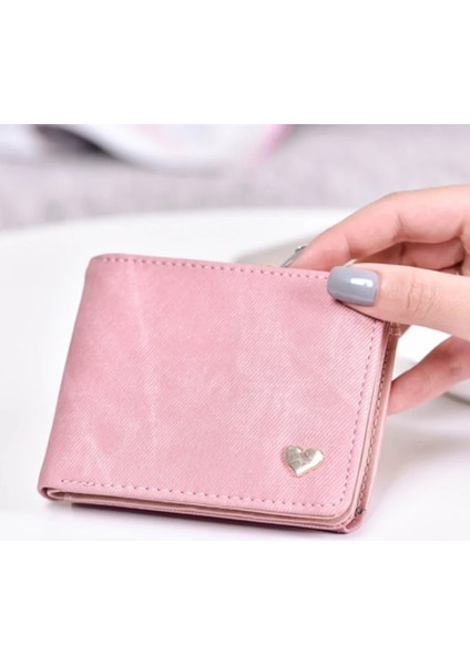 Mor Tarzı Kadınlar Küçük Debriyaj Cüzdan Çok Fonksiyonlu Değişim Çantalar Kalp Dekorasyon Büyük Kapasiteli Cüzdan Sevimli Kart Sahibinin Para Çantası (Yurt Dışından) fiyatları