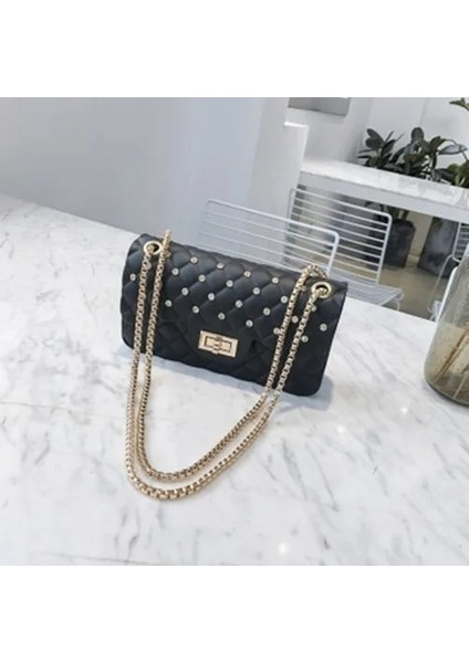 17CM9CM7CM Tarzı 2020 Yeni Kadın Yaz Şekeri Renkli Lüks Çanta Pvc Silikon Jöle Omuz Çantası Zincirler Kız Crossbody Çanta Ana Kesesi (Yurt Dışından)