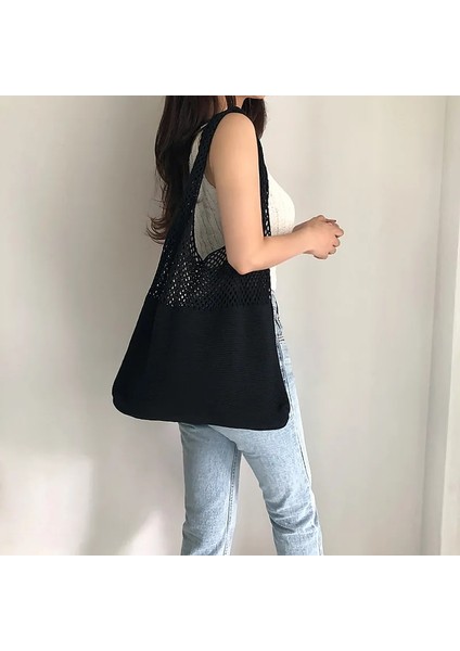 Renk 8 Tarzı Dokuma Bayan Omuz Çantaları Bayanlar Tasarımcı Örme Örgü Çanta Tote Yaz Plaj Partisi Çanta Çantalar Shopper Sac Satchel Kadın (Yurt Dışından) fiyatları