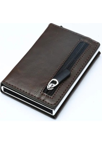Tanxian Siyah X-52 Stili Bycobecy Rfid Akıllı Cüzdan Kredi Kartı Tutucu Metal Ince Ince Erkek Cüzdan Pass Gizli Pop Up Minimalist Cüzdan Küçük Bozuk Para Cüzdanı (Yurt Dışından) fırsatları