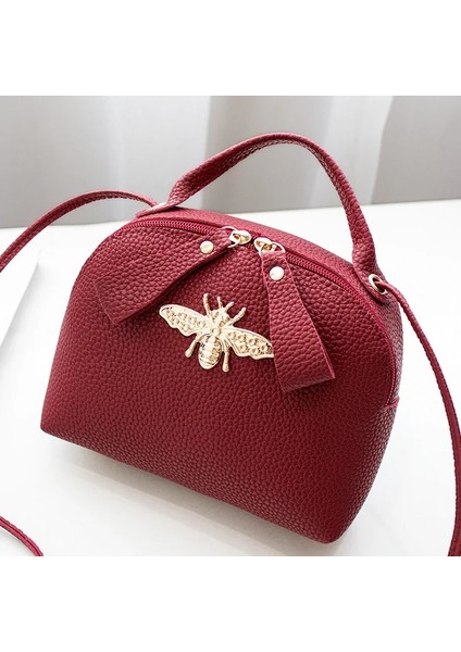 Kırmızı Stil 2021 Kadın Mini Çanta Ünlü Tasarım Messenger Crossbody Çanta Küçük Omuz Çanta Sevimli Arı Cep Telefonu Bayan Çanta Lüks Çanta (Yurt Dışından)