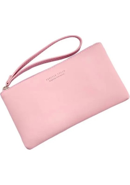 Pembe Tarzı 2020 Moda Kadın Pu Deri Çanta Bileklik Fermuar Cüzdan Çanta Zarf Kadınlar Için Telefon Anahtarı Durum Kavramalar Bozuk Para Cüzdanları (Yurt Dışından)