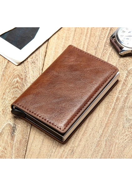 Kırmızı K9109 Stili Bycobecy Yeni Erkek Cüzdanı Fashioncarbon Fiber Anti Theft Rfid Akıllı Kartlık Cüzdanı Retro Basit Nötr Alüminyum Mini Cüzdan (Yurt Dışından) fırsatları