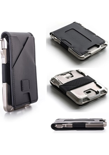 Maket Bıçağı Tarzı 2020 Alüminyum Metal Erkek Cüzdanı Rfid Kredi Kartı Sahibi Banka Cüzdanı Pratik Taktik Kart Sahibi Hırsızlığa Karşı Kart Kasası Para Çantası (Yurt Dışından) modelleri