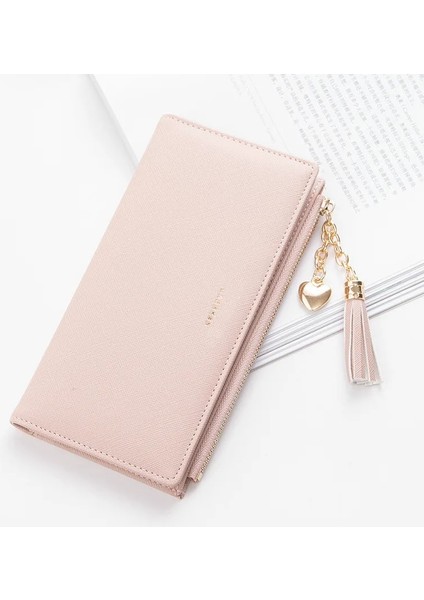 Pembe4 Tarzı 2020 Püskül Cüzdan Kadın Uzun Sevimli Cüzdan Deri Püskül Kadın Cüzdan Fermuar Portefeuille Kadın Çanta Debriyaj Cartera Mujer (Yurt Dışından) modelleri