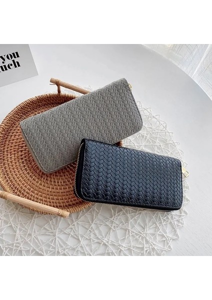 1642 Gümüş Stili Sıcak Satış Kadın Örgü Cüzdan Bilek Kolu Telefon Kılıfı Uzun Bölüm Para Cebi Kılıfı Çanta Kadın Çanta Kart Sahibinin Cüzdanı (Yurt Dışından) fırsatları