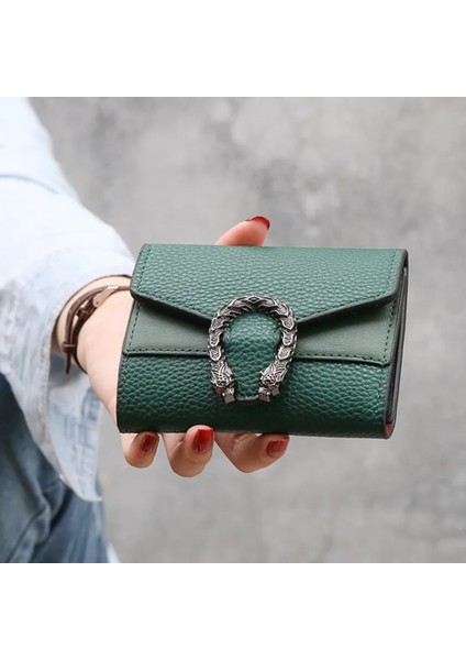 Pembe Tarzı Düz Renk Deri Dikiş Kadın Cüzdan Kısa Mini Bayan Notecase Cep Çanta Buttoaloong Kafa Çanta Kartı Kadın Para Çantası (Yurt Dışından) fiyatları
