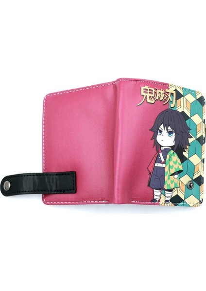 Yeşil Stil Anime Demon Slayer Yumuşak Düğmeli Cüzdan Tomioka Giyuu Fermuarlı Madeni Para Kartı Çanta (Yurt Dışından) fırsatları