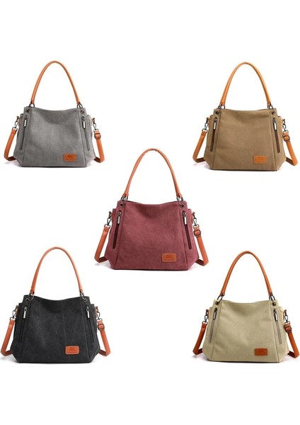 Haki Stili Moda Tasarımcısı Kadın Çantaları Omuz Çantası Wome Için Crossbody Kadın Messenger Çanta Kadın Çanta Bayan Tuval Rahat Çanta (Yurt Dışından) modelleri