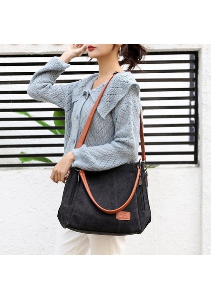 Haki Stili Moda Tasarımcısı Kadın Çantaları Omuz Çantası Wome Için Crossbody Kadın Messenger Çanta Kadın Çanta Bayan Tuval Rahat Çanta (Yurt Dışından) indirimleri