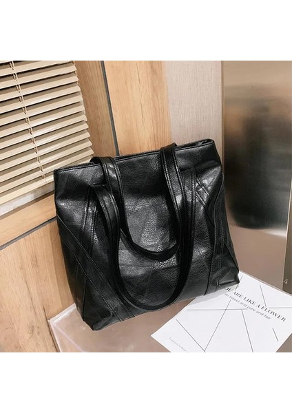 Haki Stili 35X15X34CM Smooza Kadın Pu Çanta Retro Bez Çantalar Moda Patchwork Omuz Çantası Alışveriş ve Seyahat Büyük Kapasiteli Yüksek Li Çantalar (Yurt Dışından) fiyatları