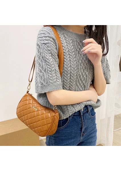 Kırmızı-2 Tarzı Gle Omuz Messenger Çanta Zinciri Basit Crossbody Çanta Yeni Moda Lingge Kabuk Çanta Kontrast Renk Kadın Çanta (Yurt Dışından) indirimleri