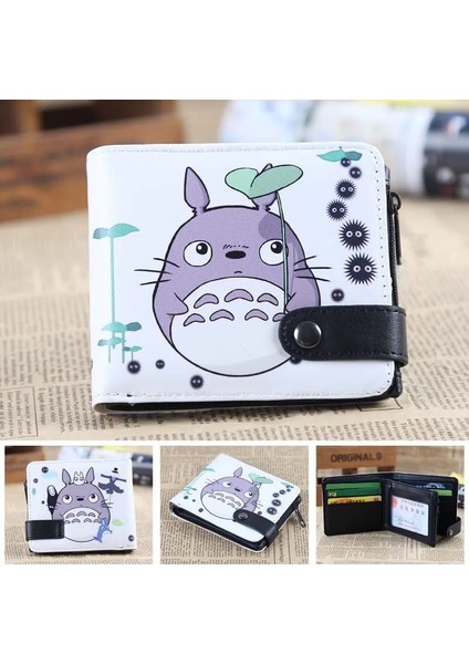 Resim Stili Olarak Womanman Cüzdan Yeni Moda Karikatür Anime Öğrenci Çantası Komşum Totoro Kahramanım Academia Deri Pu Bifold Çanta (Yurt Dışından)