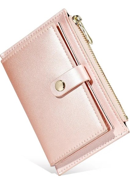 Pembe Tarzı Inci Lazer Pu Deri Fermuar Kadın Cüzdan Moda Kısa Bayan Bozuk Para Cüzdanı Çok Fonksiyonlu Kart Sahibinin Mini Kadın Para Klipsi (Yurt Dışından) fiyatları