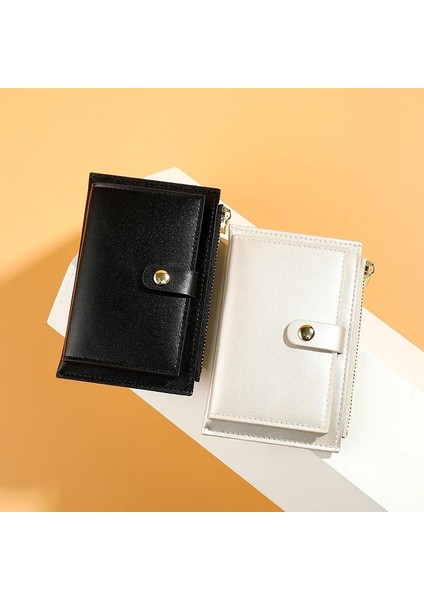 Pembe Tarzı Inci Lazer Pu Deri Fermuar Kadın Cüzdan Moda Kısa Bayan Bozuk Para Cüzdanı Çok Fonksiyonlu Kart Sahibinin Mini Kadın Para Klipsi (Yurt Dışından) fırsatları