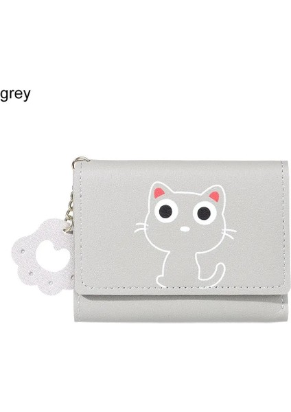 B-Gri Tarzı Kadın Kısa Cüzdan Şeker Renk Yay Düğüm Debriyaj Çanta Moda Kız Sailor Moon Cüzdan Çanta Kart Sikke Çanta Yeni Popüler (Yurt Dışından)