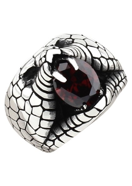 Erkek Yüzük Gümüş 925 Motorcu Kurukafa