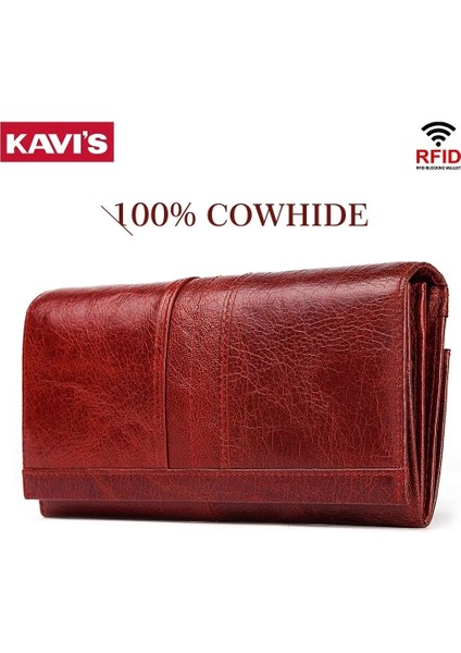 Yeşil Stil Yeni Trend Kadın Cüzdanı Hakiki Deri Kadın Cüzdanı Kadın Çanta Portomonee Kelepçe Telefon Kartı Tutacağı Pasaport Tutucu (Yurt Dışından)