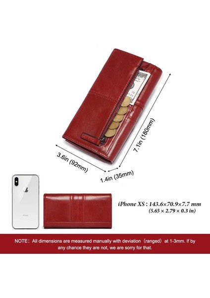 Yeşil Stil Yeni Trend Kadın Cüzdanı Hakiki Deri Kadın Cüzdanı Kadın Çanta Portomonee Kelepçe Telefon Kartı Tutacağı Pasaport Tutucu (Yurt Dışından)