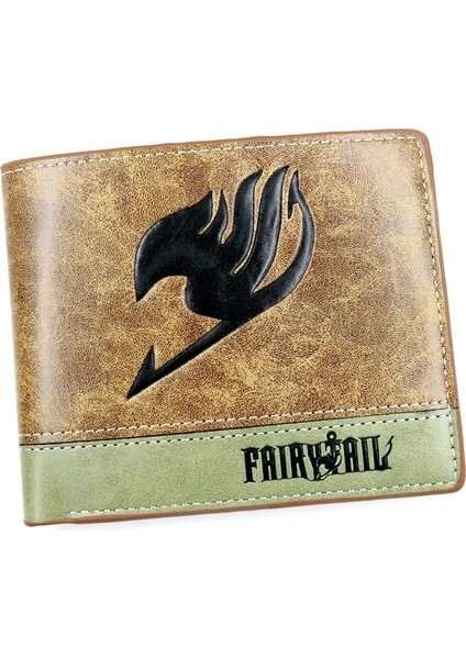 Peri Kuyruk Stili Anime Jojo Bizarre Adventure Cüzdan Haki Pu Deri Bozuk Para Cüzdanı (Yurt Dışından)